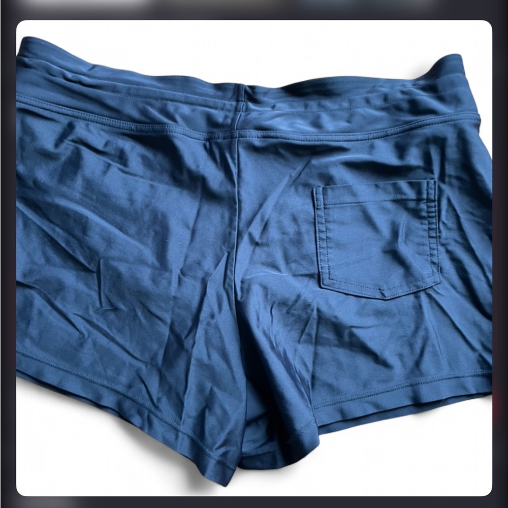 Women's Black Swim Shorts With Pockets - Swimming Summer Quick Dry